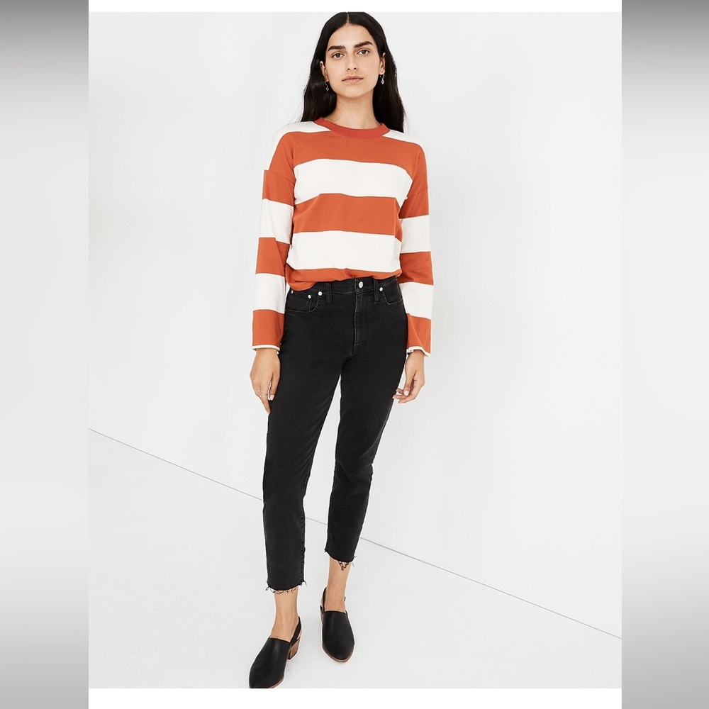 Madewell The High-Rise Slim Boyjean in Lunar Wash Sz. 23